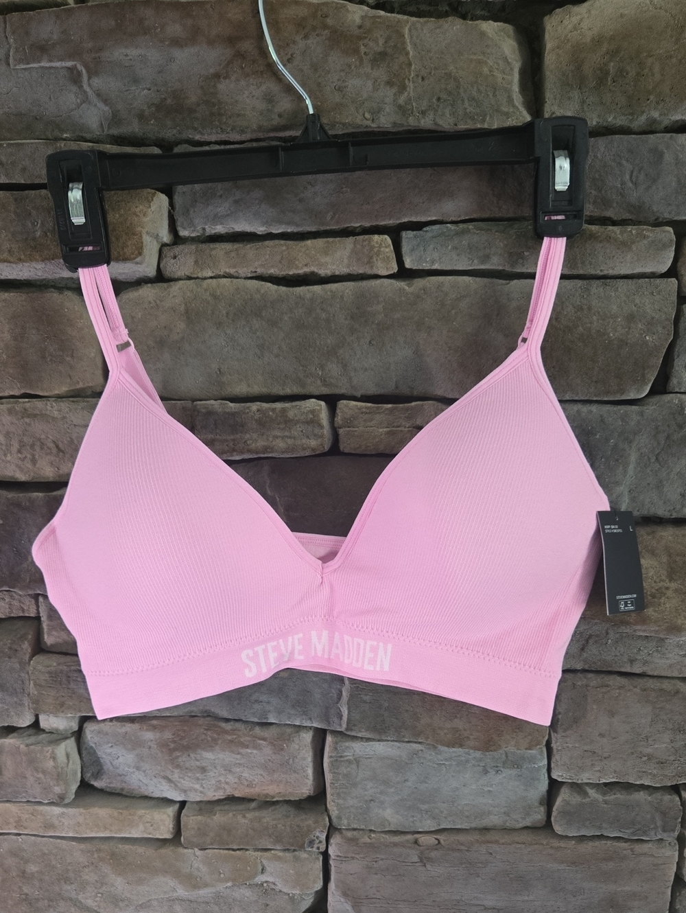 Steve Madden Light Pink Seamless Wireless Bralette